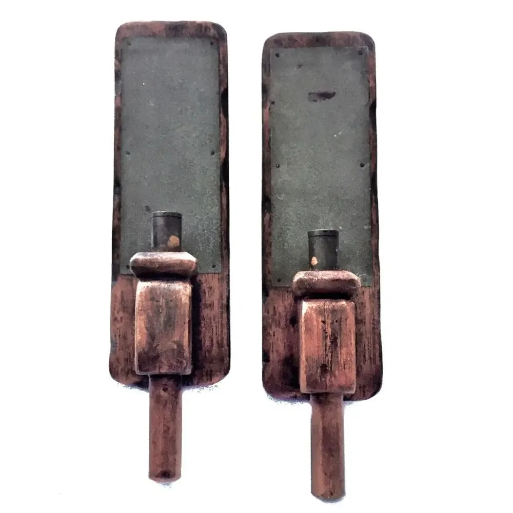 Vintage Salem Collection Treenware  Candle Sconces